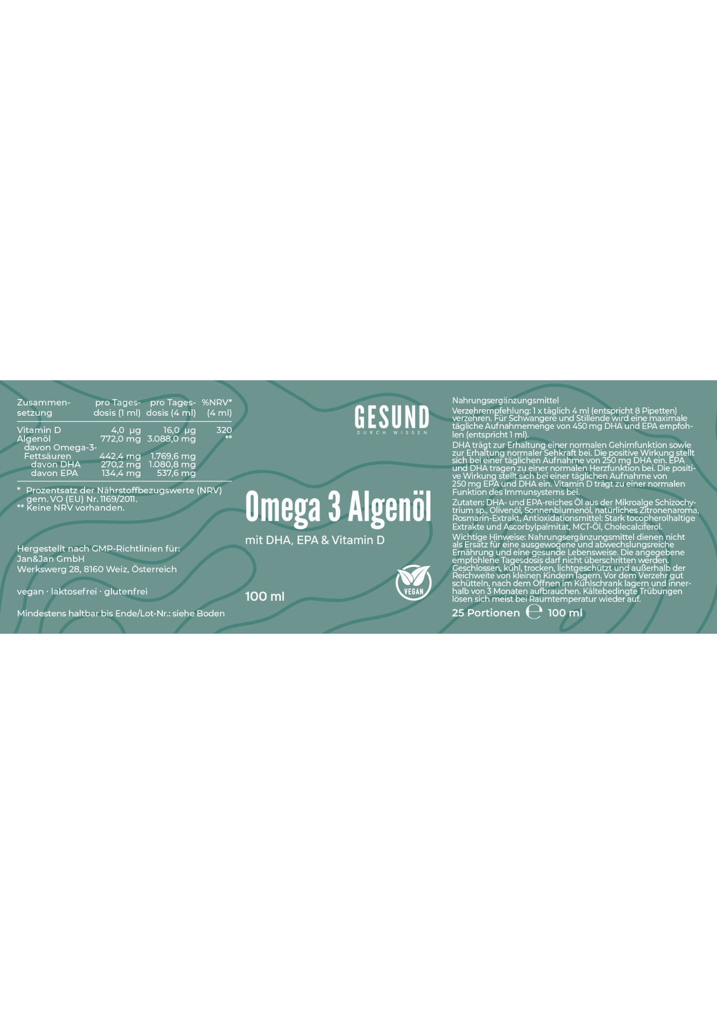 Omega 3 Algenöl