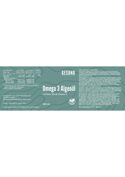 Omega 3 Algenöl